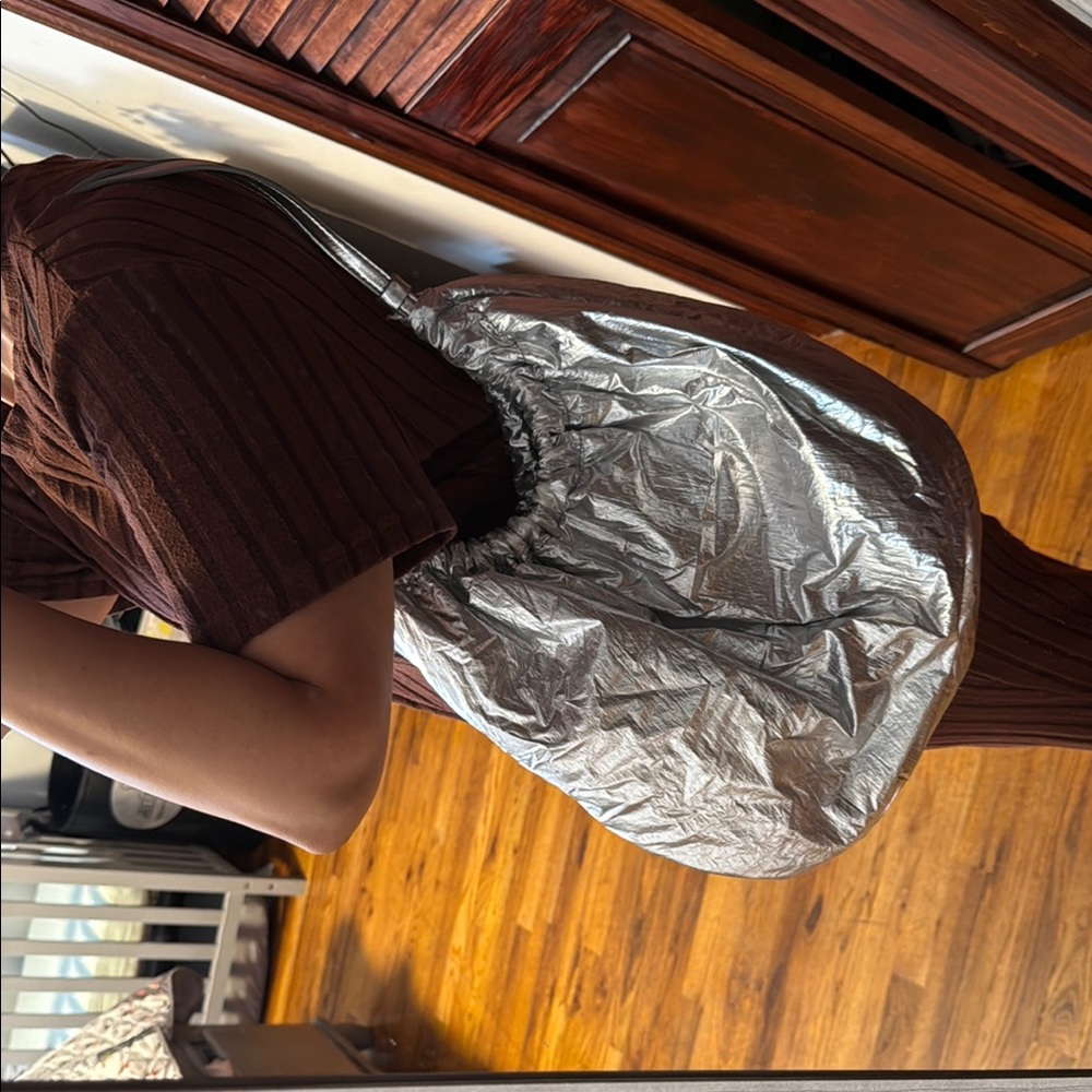 Zara Silver Tote Bag